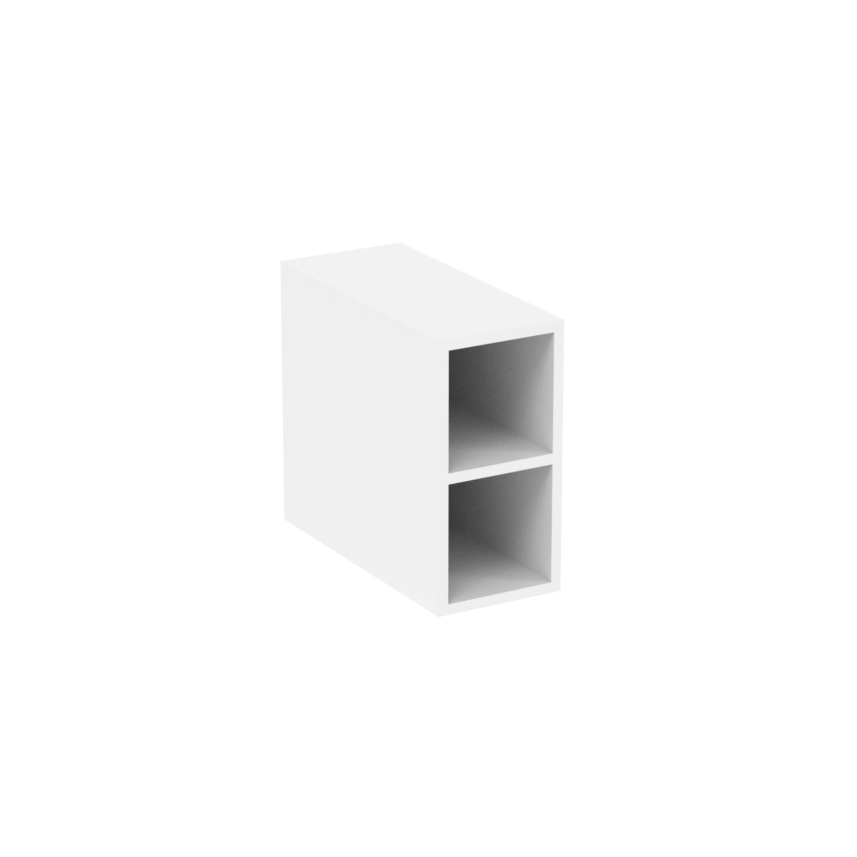 White furniture spacer unit for bathroom renovation, compatible with MONUMENT and UNI collections, available in London.