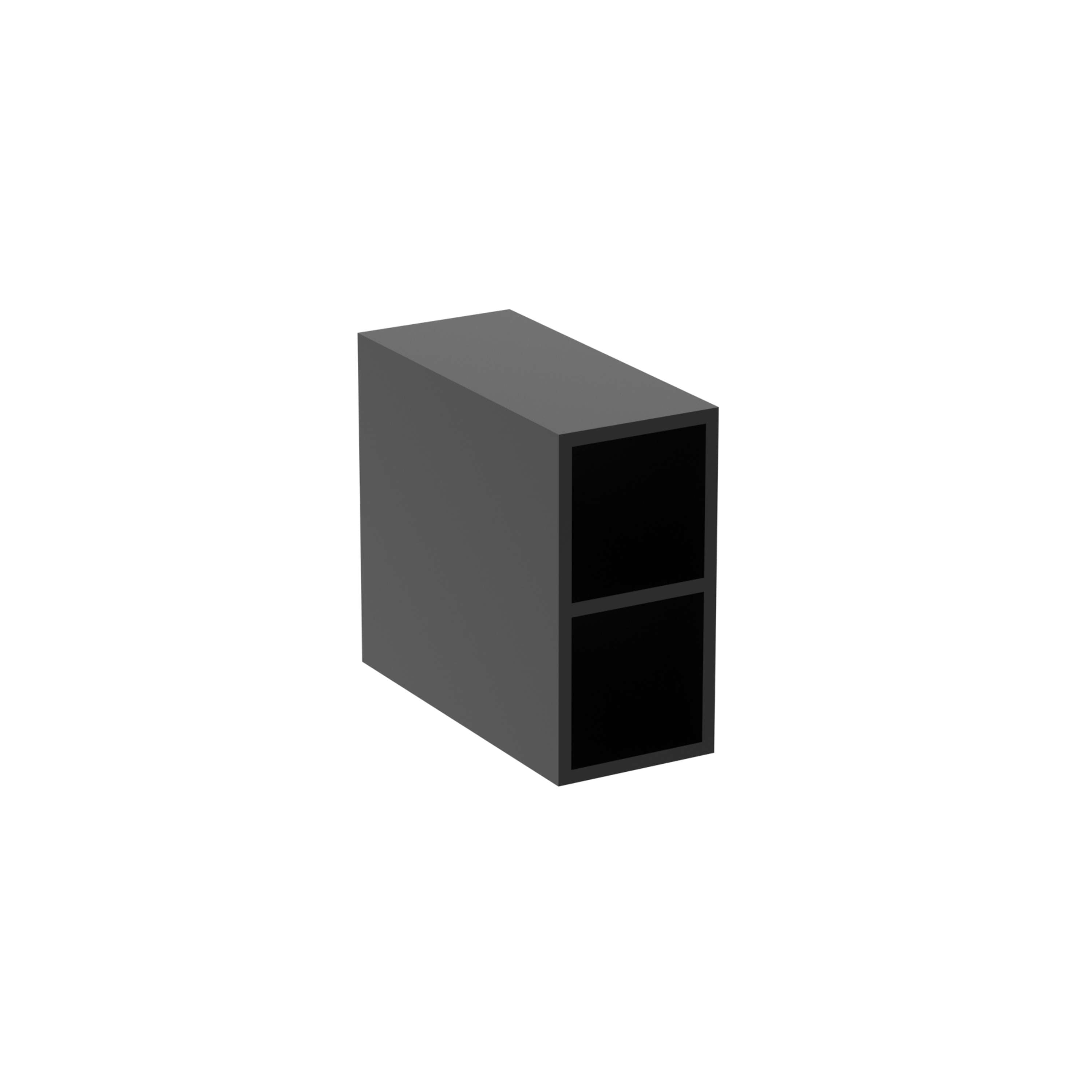 200mm furniture spacer unit in sleek black, ideal for bathroom fittings and fixtures in London.