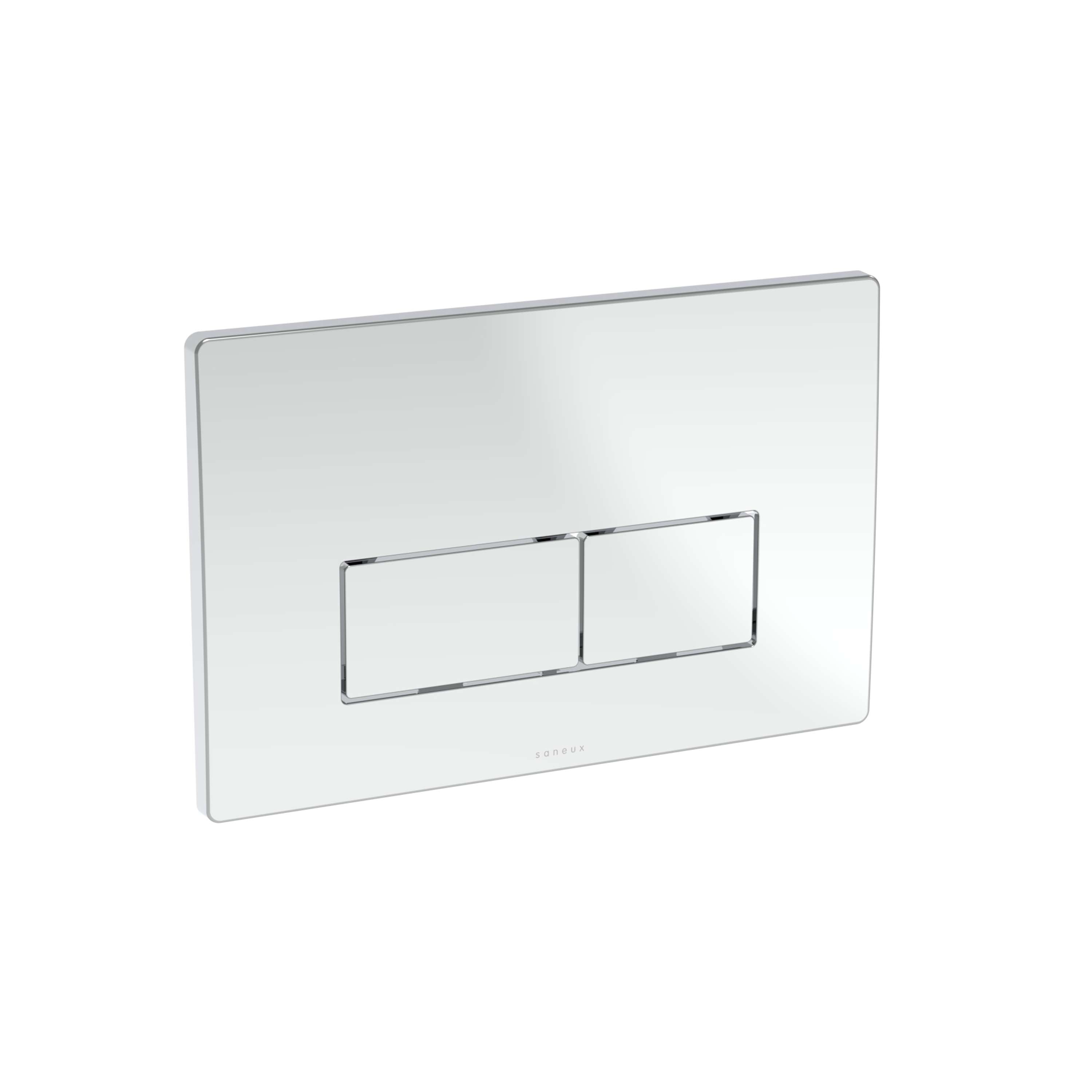 FLUSHE 2.0 Square Flush Plate for modern bathroom aesthetics, featuring a sleek design for London bathroom renovations.