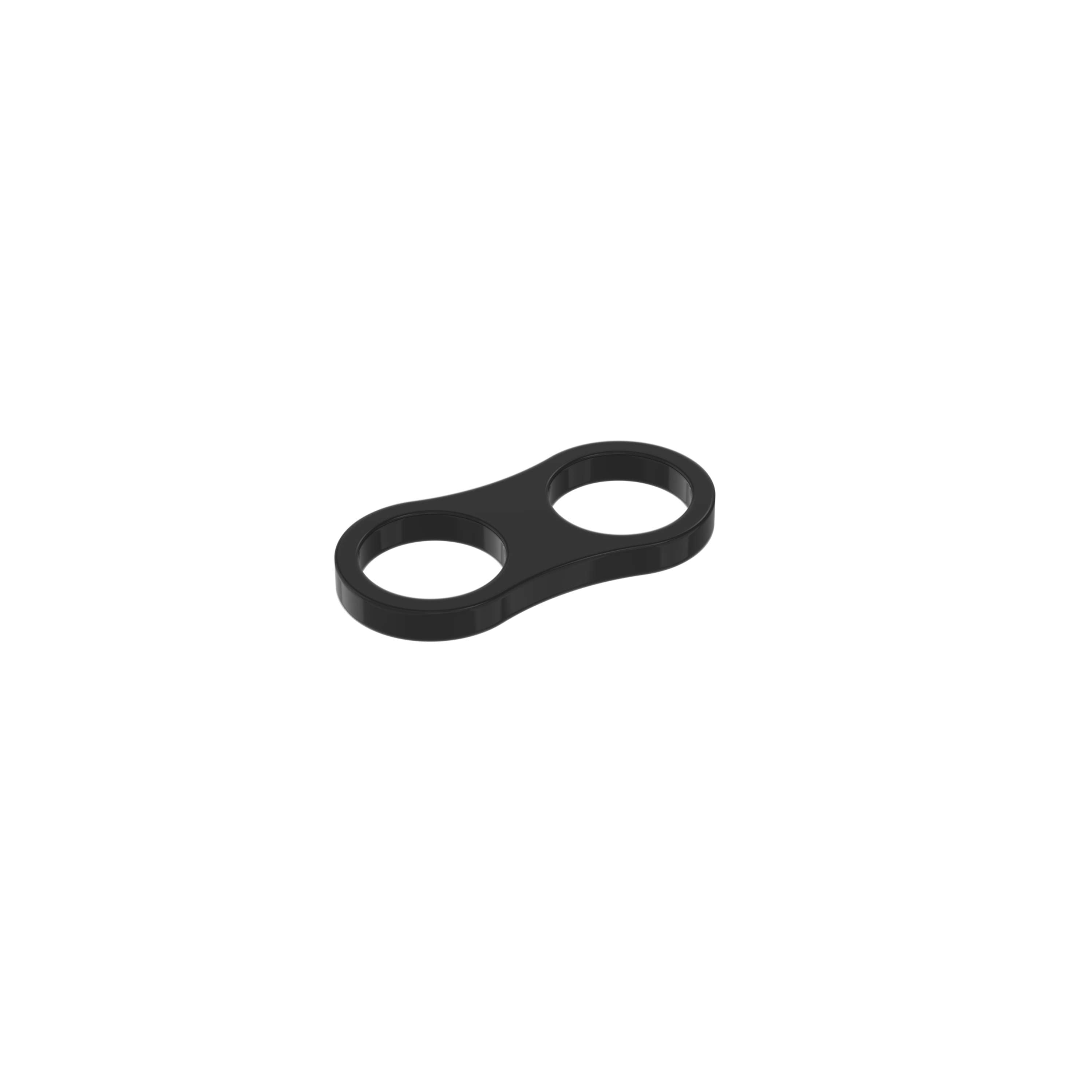 Black hose retaining ring for modern bathroom fittings and fixtures in London, ideal for bathroom renovation.