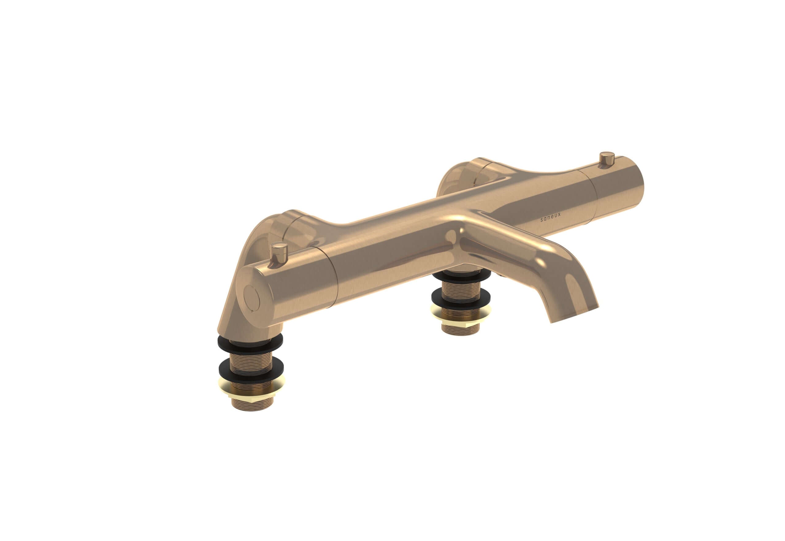 COS leg set for thermostatic bath shower mixer in stylish design, ideal bathroom fitting for renovation in London.